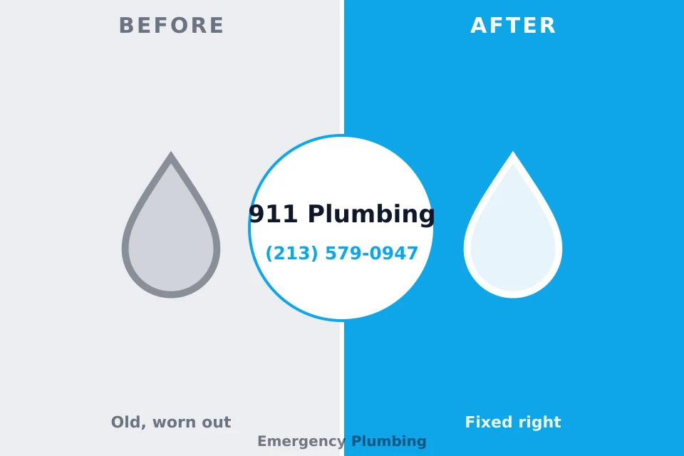 Before and after: plumbing company Beesleys Point, NJ